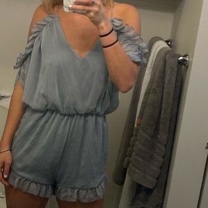 For Sienna Light Blue Romper